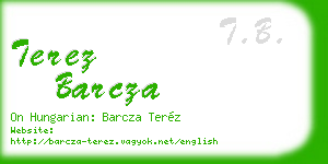 terez barcza business card
